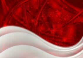 hell rot wellig Weihnachten Hintergrund vektor