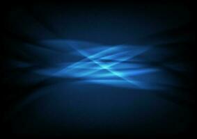 dunkel Blau Neon- glühend Wellen abstrakt Hintergrund vektor