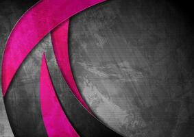 grunge vågig material rosa och grå bakgrund vektor