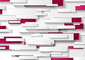 abstrakt grå och rosa tech geometrisk rektanglar bakgrund vektor