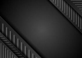 abstrakt svart Ränder och grå rader företags- bakgrund vektor