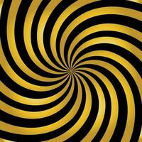 spiral guld och svart rader mönster vektor