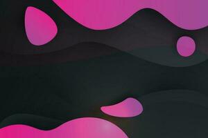 abstrakt lila Flüssigkeit Welle Hintergrund. Flüssigkeit Komposition von Formen. Vektor Illustration