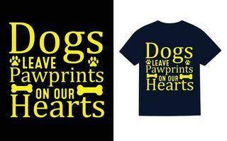 Hunde-T-Shirt-Design vektor