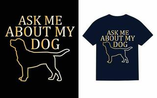 Hunde-T-Shirt-Design vektor