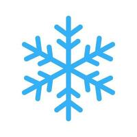 Blau Winter Schneeflocke isoliert Vektor Symbol Illustration