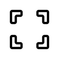 einfach Scan Symbol. Fokus. Vektor. vektor