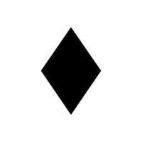 Diamant Silhouette Symbol. Edelstein. Vektor. vektor