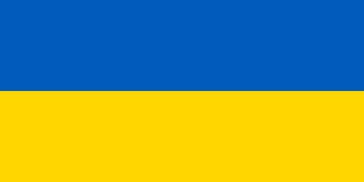Ukraine National Flagge ist isoliert im offiziell Farben. vektor