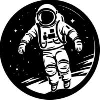 Astronaut, minimalistisch und einfach Silhouette - - Vektor Illustration