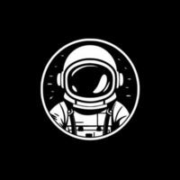 Astronaut - - minimalistisch und eben Logo - - Vektor Illustration