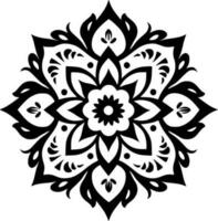 mandala - minimalistisk och platt logotyp - vektor illustration