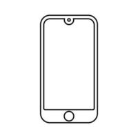 Handy, Mobiltelefon Telefon mit ein leer Bildschirm vektor