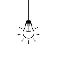hängande ljus Glödlampa ikon kan vara Begagnade för tillämpningar eller webbplatser vektor