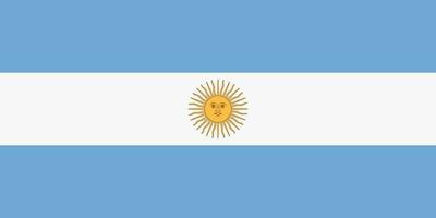 Argentinien Flagge mit offiziell Farben. vektor