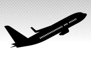 flygplan eller flygplan flyg vektor platt ikon