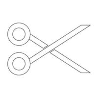 Schneiden Schere Symbol Vektor