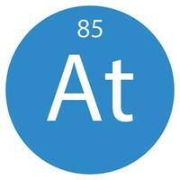 Symbol Astatine Vektor