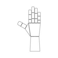 Roboter Hand Symbol Vektor