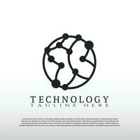 Technologie Logo. Zukunft Technik Symbol. Illustration Element-Vektor vektor