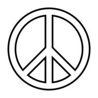 Frieden Zeichen Symbol zum Anwendungen und Websites vektor