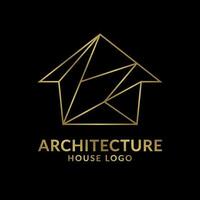 königlich Haus minimalistisch luxuriös Gliederung Logo vektor