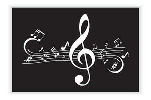 Musik- Rahmen oder Musik- Hinweis Zeichen oder Symbol. Musical Rahmen Symbole Element Vektor zum Banner Material, Hintergrund.