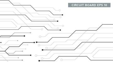 Schaltkreis Tafel Technologie Hintergrund. Zukunft Elektronik Technik Konzept. Bewegung. Vektor Illustration Element