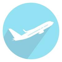Flugzeug oder Flugzeug Luftfahrt Vektor eben Symbol zum Apps oder Websites