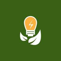 eco kraft energi logotyp vektor mall illustration