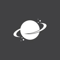 ein Saturn Planet Symbol Vektor Illustration