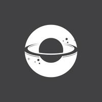 en saturn planet symbol vektor illustration