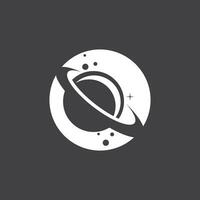 ein Saturn Planet Symbol Vektor Illustration