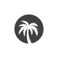 Palme Kokosnuss Baum Logo Symbol Silhouette vektor