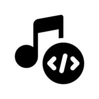 Musik- Symbol. Vektor Symbol zum Ihre Webseite, Handy, Mobiltelefon, Präsentation, und Logo Design.