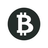 Bitcoin Währung Symbol Grafik Vektor Illustration