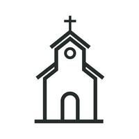 kyrka ikon grafisk vektor design illustration