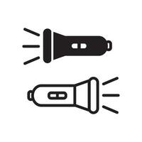 Taschenlampe Symbol Grafik Vektor Design Illustration