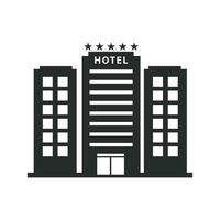 hotell ikon grafisk vektor design illustration