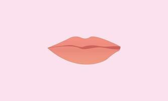 Illustration von ein sinnlich reizvoll rosa Lippen vektor