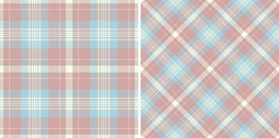 Stoff Vektor Plaid von Muster nahtlos Textil- mit ein Tartan prüfen Hintergrund Textur.