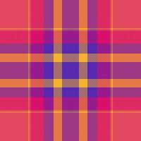 Stoff Textil- Tartan von prüfen Hintergrund nahtlos mit ein Vektor Muster Plaid Textur.