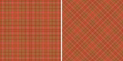 Muster nahtlos Textil- von Stoff Tartan Textur mit ein Plaid prüfen Hintergrund Vektor. vektor