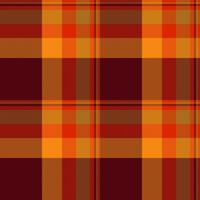 Textur Vektor prüfen von Stoff Tartan Hintergrund mit ein Plaid Muster Textil- nahtlos.