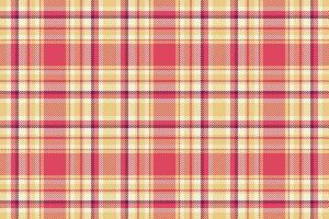 Vektor prüfen Textur von Textil- Hintergrund nahtlos mit ein Stoff Tartan Muster Plaid.