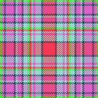 Vektor nahtlos prüfen von Tartan Stoff Muster mit ein Plaid Textur Textil- Hintergrund.