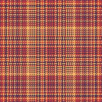 Muster Stoff prüfen von Textur Vektor Textil- mit ein Tartan nahtlos Hintergrund Plaid.