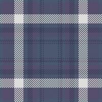 Textur Plaid Hintergrund von Textil- Tartan Muster mit ein nahtlos Stoff prüfen Vektor. vektor