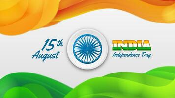 abstrakt Indien Unabhängigkeit Tag Hintergrund vektor