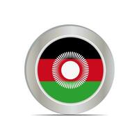 das National Flagge von das Republik von Malawi ist isoliert im offiziell Farben. vektor